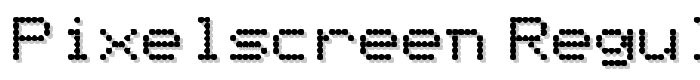 PixelScreen Regular font